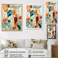 thumbnail image 4 of Designart "Midcentury Mosaic Blue Mid Century Vibes I" Abstract Canvas Print, 4 of 5