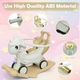 thumbnail image 4 of Wdmiya 4 in 1 Rocking Horse for Toddlers 1-3 Years Old, Baby Unicorn Rocking Toy Birthday Gift for Boy and Girl, Ride on Toy with Detachable Balance Board，Balance Bike with Push Handle, Khaki, 4 of 10