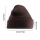 thumbnail image 5 of Sombrero Gorro de punto unisex, color liso, elástico, circunferencia de 56-58 cm, ideal para actividades al aire libre en invierno. Color blanco. 1 unidad. Rkxzt, 5 of 7