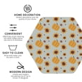 thumbnail image 3 of Honeii Fall Thanksgiving Day Print Leather Coaster Set of 4, Ideal for Safeguarding Your Furniture from Drinks Spills and Effortless Cleanup-Hexagon, 3 of 6