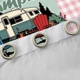 thumbnail image 4 of Erosebridal Camping Camper Black Out Curtains For Travel Trailers Black Out Curtains,Classic Geometric Checkered Curtains Pack of 2 (42x63 Each) For Girls Kids, 4 of 7