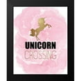 thumbnail image 2 of Kimberly, Allen 20x24 Black Modern Framed Museum Art Print Titled - Unicorn Crossing, 2 of 5