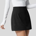 thumbnail image 1 of TaTaai Women High Waist Solid Corduroy Mini Skirt Casual Short Skirt Ladies Fall Winter Office Commute Wear Soft Warm No Fading Comfortable Skirt Gift, 1 of 7