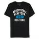 thumbnail image 1 of Camiseta gráfica Aeropostale No. 087 para hombre negra extragrande, 1 of 2