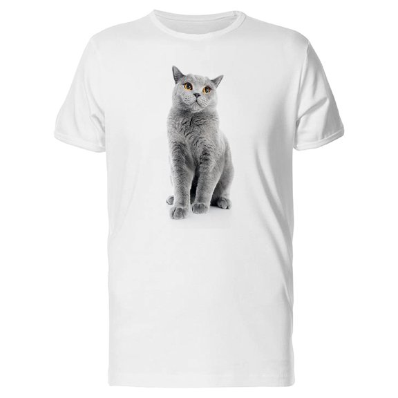 Big Eyed British Shorthair Tee Men's -Image by Shutterstock