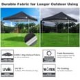 thumbnail image 4 of InstaHibit 9.6x9.6Ft Replacement Pop up Canopy Top UV50+ Top Cover Outdoor Home, 4 of 9
