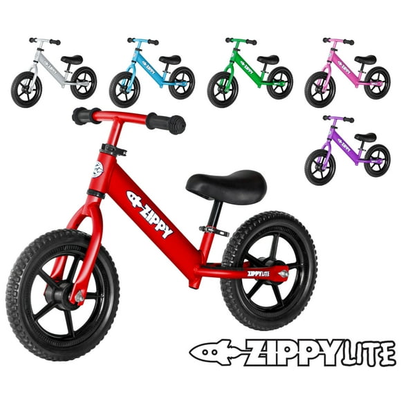 ZIPPY LITE Training Beginners Running Balance Bike - Lightweight, 11” wheels, No Pedals - Aluminum Bicycle For Toddlers & Kids Ages 1.5 to 5 Years - Red