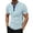 Blue, variant on Men's T Shirts Short Sleeve Crewneck Henley Shirt Basic Navy Button Up Shirt Men's Casual Shirts
