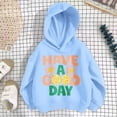 thumbnail image 4 of SJLDQY Girl's Hoodies Casual Hooded Sweatshirt Long Sleeve Letter-shaped floral Graphic Pullover Tops Size 8-9 Years, 4 of 4