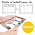 thumbnail image 4 of Yayeee Rocker Switch Wall Plate 2-Gang 4.7"x4.6" Home Decorative Outlet Cover, Art City, 4 of 6