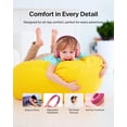 thumbnail image 6 of Belkin SoundForm Mini Kids Wired Headphones w/USB C to 3.5mm Dongle, Built-in Mic & Fun Stickers, 85dB Max Volume – for Online Learning, Travel, Compatible w/iPhone 16, iPad, Galaxy S25, etc - Pink, 6 of 8