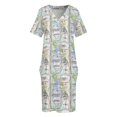 thumbnail image 4 of Mapa de golondrinas y amazonas de Derwentwater por Sophie Neville - Vestido holgado con bolsillos Vestido de fiesta Falda de verano, 4 of 7