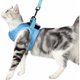 thumbnail image 1 of Katzengeschirr und Leine, ultraleichtes Kätzchenhalsband, weiche und bequeme Laufjacke für Katzen, Laufen, auslaufsicher, geeignet für Kaninchenwelpen (Blau, S) TUNC Sencillez, 1 of 5