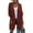 Terracotta, variant on Women's 2025 Fall Long Batwing Sleeve Open Front Chunky Knit Cardigan Sweater