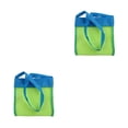 thumbnail image 3 of Bewildely Bolsa de malla de playa plegable arena lejos Tote niños juguetes toalla bolso portátil senderismo viaje piscina cosmético hombro Type4 NO4, 3 of 6