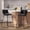 Black, variant on Aufeile 26" Counter Height Bar Stools Set of 2 – Modern Faux Leather Barstools with Back & Metal Legs, Kitchen Bar Chairs for Island, Dining Room, Dark Brown