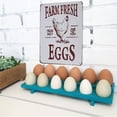 thumbnail image 4 of Farm Fresh Eggs, Hen Retro Metal Sign Plate, Antique Plaque Rustic Poster Kitchen Home Wall Decor, 4 of 4