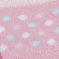 thumbnail image 3 of Gerber Baby Girls Jersey Crew Wiggle Proof Socks, 6-Pack, 3 of 11