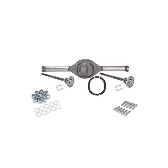 Speedway Motors Centered Ford 9-Inch Rear Axle Housing Kit w/ 52-Inch Width, 3" O.D. Reinforced Axle Tubes, Fabricated Steel Center Section, Includes Third Member Studs and T-Bolts