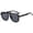 Black, variant on Classic Round Frame Polarized for Men and Women Fashion Tinted Light blue