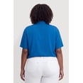 thumbnail image 4 of Women's Plus Size Solid Short Sleeve Button Front Shirt, 4 of 4