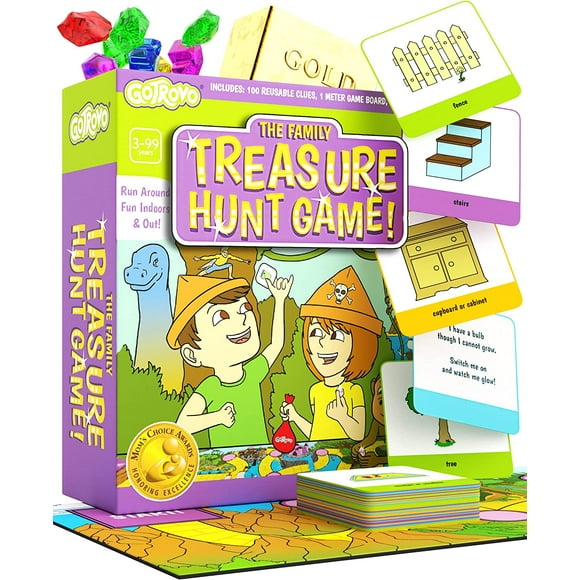 ERDS-The Family Treasure Hunt Game! Active Search and Find Treasure Hunt Game for Kids | Best Cooperative Board Games for Kids Ages 4-8 by