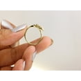 thumbnail image 3 of Halo Jewelers 14k Yellow Gold 1/5 Carat (Ctw) Round Cut White Natural Diamond Flying Butterfly Engagement Ring for Women Wedding Birthday (Diamond Color: H-I, Clarity: I1-I2, 0.20Cttw)Ring Size-5.5, 3 of 5