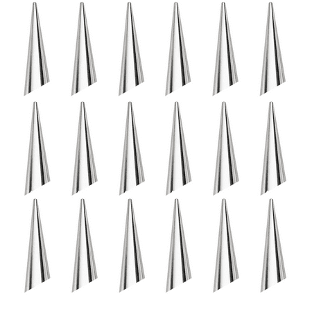 

Seamless Metal Cone Molds Stainless Steel Non-Stick Lady Lock Forms Seamless Metal Cone Molds Funnel Shape for Kitchen