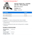 thumbnail image 2 of Alternator Adapter Plug - Compatible with 1996 - 1998 Ford Mustang 1997, 2 of 2