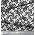 thumbnail image 2 of Soimoi Black Cotton Duck Fabric Geometrical Star Geometric Print Fabric by Yard 42 Inch Wide, 2 of 3