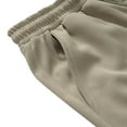 thumbnail image 6 of YLSDY Mens Sweat Shorts Drawstring Elastic Waist Gym Workout Shorts Casual Athletic Jogger Shorts with Pockets for Running Training Khaki L, 6 of 8
