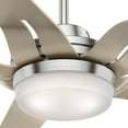 thumbnail image 3 of 59197-Casablanca Fans-Correne - 5 Blade 56 Inch Ceiling Fan with Handheld Control in Modern Casual Style and includes 5 Motor Speed settings-Brushed, 3 of 13