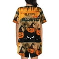 thumbnail image 3 of Kdxio Halloween 3 Print Pajamas Sets for Women Short-Sleeved Pjs with Lounge Shorts Two Piece Sleepwear S-4XL, 3 of 8