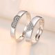 thumbnail image 2 of 2 uds pareja 925 anillos de plata esterlina circón brillante para mujeres y hombres joyería de boda de lujo Superior regalo de aniversario, 2 of 2
