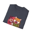 thumbnail image 4 of Men Women Shiba Inu Dog and Flower Novelty Tshirt, 4 of 7