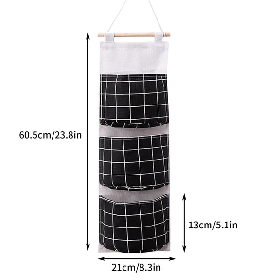 Hanging Closet Organizers Multifunctional Hanging Fabric Storage Bag Sundries Storage Bag Dormitory Mobile Phone Storage Bag Door Rear Hanging Bag