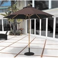 thumbnail image 1 of Galtech 9 ft. Light Wood All Purpose Wood Umbrella - Beige Suncrylic, 1 of 1