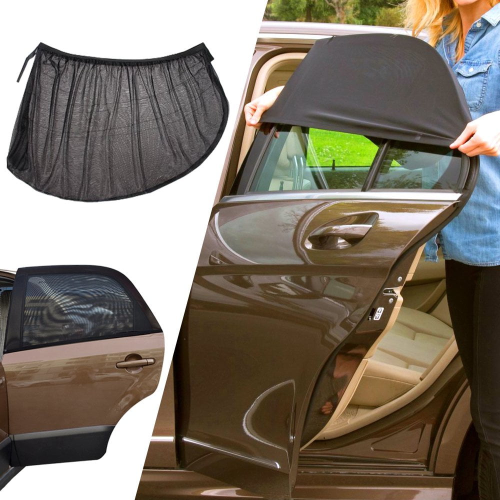 iClover 4 Pieces Car Window Shade for Baby Kids Car Sun