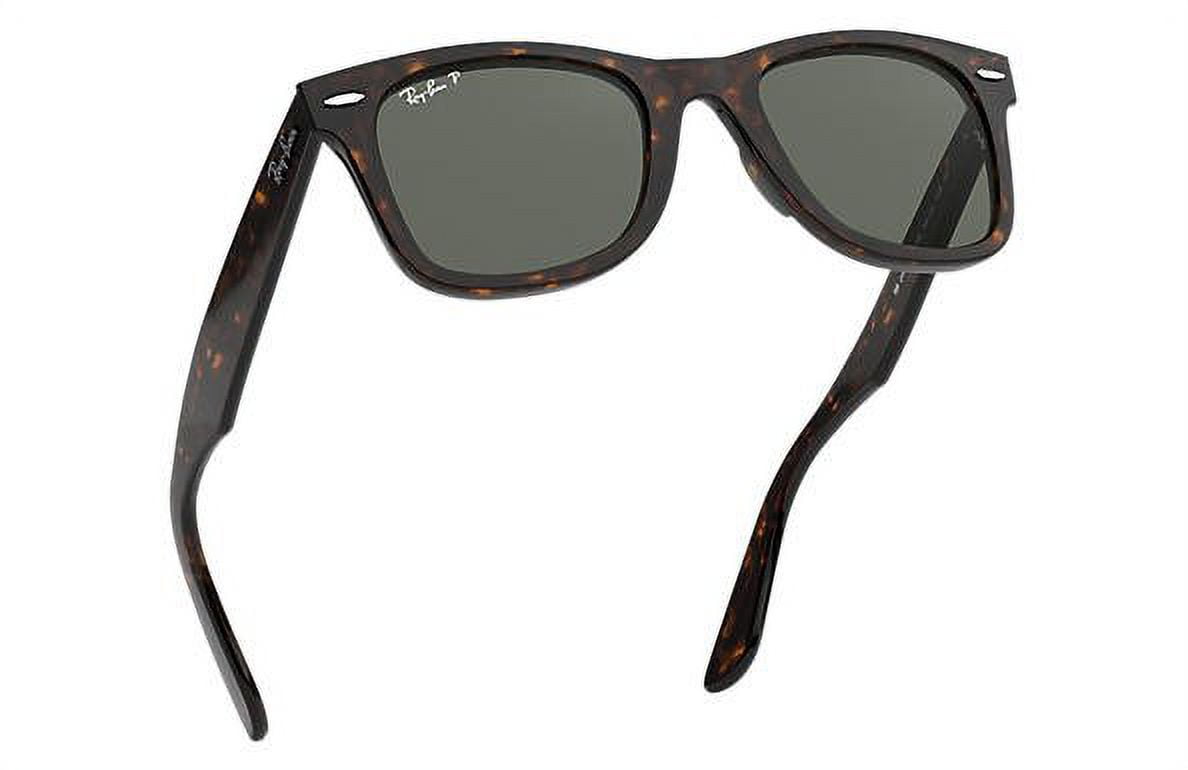 Ray Ban RB2140 Wayfarer 902/58 50, Tortoise/Green Polarized, Size 50 mm