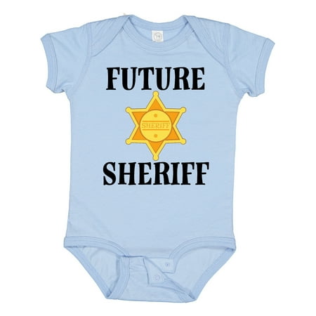 

Inktastic Future Sheriff Badge Outfit Gift Baby Boy or Baby Girl Bodysuit