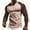 Khaki, variant on Krdevn Men's Knit T Shirt Contemporary Athletic Fit Raglan Sleeve Daily Casual Wear Comfortable Stretchable Top for Outdoor Activities and Work,S