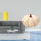 thumbnail image 2 of Jarrón de flores de calabaza de , arreglo decorativo para mesa, sala de estar y dormitorio, sofá, cojín, adorno decorativo., 2 of 8