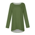 thumbnail image 4 of Knosfe Plus Size Tunics or Tops To Wear with Leggings Long Casual Crewneck Women Shirts Winter Loose Fit Womens Blouses Fall Cute Long Sleeve Dressy Ladies Tops, 4 of 6