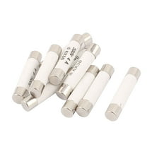 10Pcs 500V 4A Low Breaking Capacity 6x30mm Cartridge Ceramic Fuses