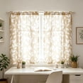 thumbnail image 1 of 2D Printed Kitchen Curtain Short Panels 1 Pair Washable To Install Suitable For Bedroom Bathroom, 1 of 9