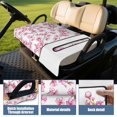 thumbnail image 4 of Cooling Microfiber Flowers Golf Cart Seat Protector 51" x 31", Breathable Front Bench Cover for EZGO, Yamaha & Club Car Models, 4 of 8