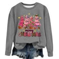 thumbnail image 4 of WXLWZYWL Family Christmas 2024 Womens Chrismas Sweatshirts Xmas Long Sleeve Thermal Crewneck Sweatshirts, 4 of 4