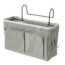 Yonrjhukm Hanging Basket Bedside Shelf, Fabric Bedside Hanging Bag for Upper Bunk Bed Storage, Organiser for Books, Remotes, Laptops, and More, Easy Installation