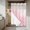 Pink, variant on Coral Orange No Hook Shower Curtain Waterproof,Bathroom Curtains with Snap in Liners and See Through Top Window,Coastal White Ocean Marine Nautical Beach Hotel Style Bathtub Curtains Shower 48"Wx72"L