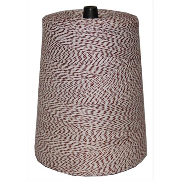 T.W. Evans Cordage 07-045 4 Poly Variegated 2 Pound Cone with 9600 ft. in Brown and White
